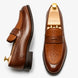 Maison Hand-Woven Two-Tone Penny Loafer for Men - Goodyear Welted Leather Shoes