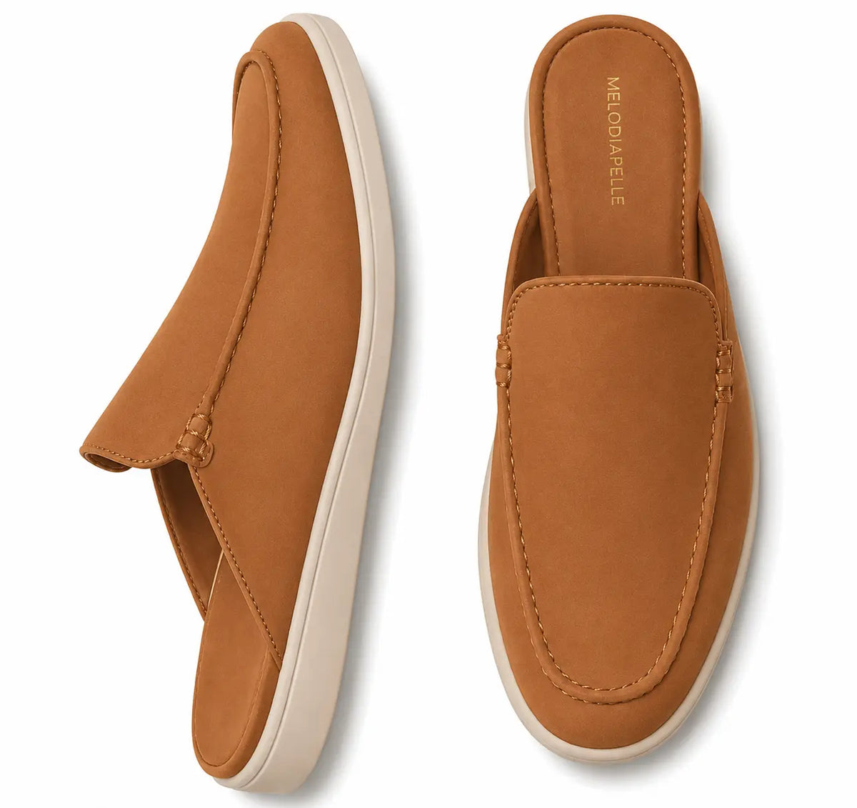Melide Nubuck Cupsole Mule for Men - Backless Slip-On Summer Shoes