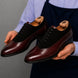 Montrachet Two-Material Block-Heel Oxford for Men - Leather and Suede Dress Shoes
