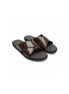 Matalascanas Cross-Strap Slide for Men - Leather Cross-Strap Slides