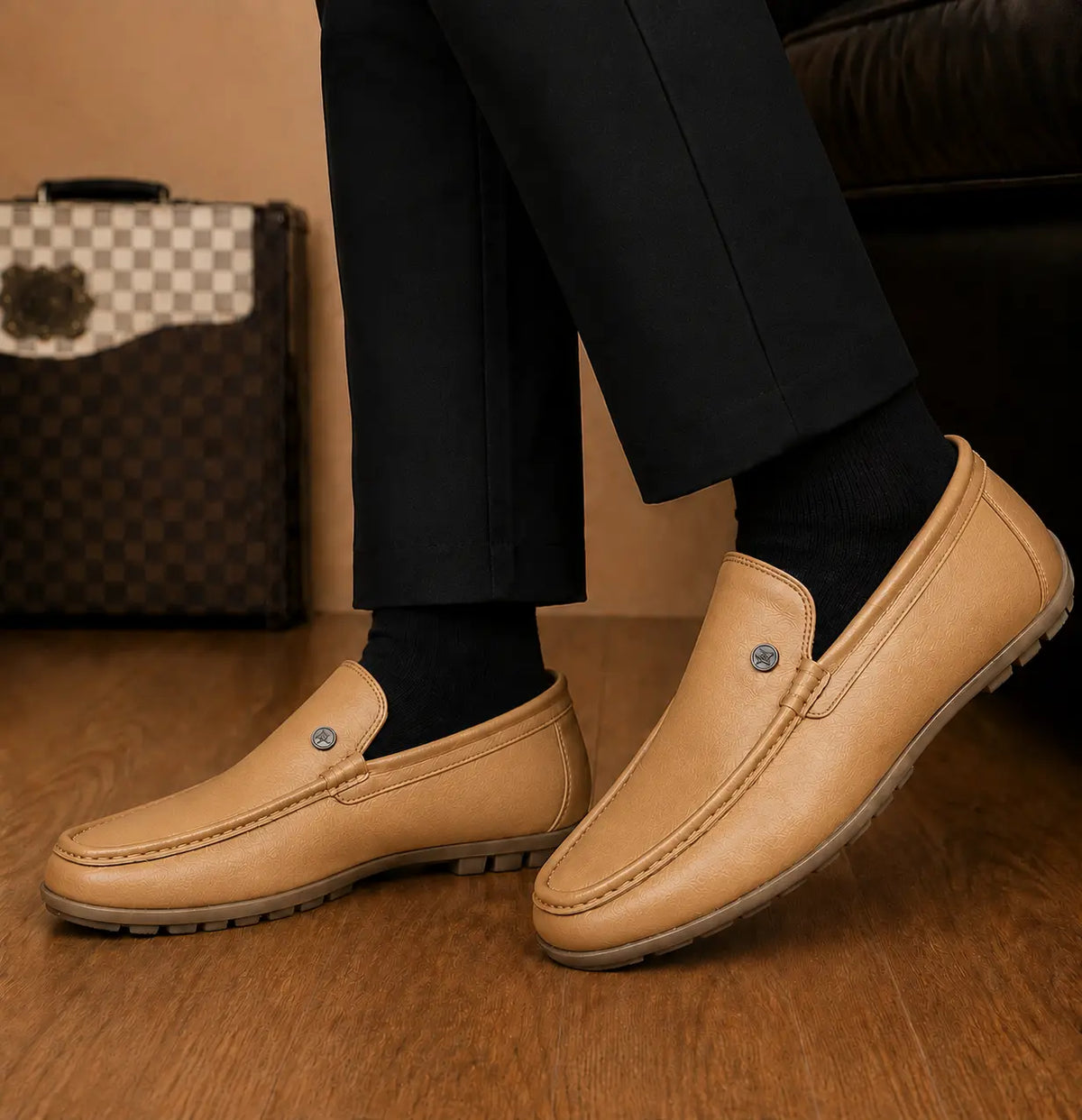 Montoya Driving Loafer for Men - Handmade Leather Moccasin Slip-On Shoes