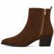 Maddox Suede Zip Boot for Men - Pointed-Toe Block Heel Ankle Boots