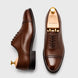 Marcello Burnished Semi-Brogue Cap-Toe Oxford for Men - Goodyear Welted Formal Shoes