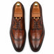 Malcomb Croc-Panel Wingtip Derby for Men - Goodyear Welted Leather Shoes