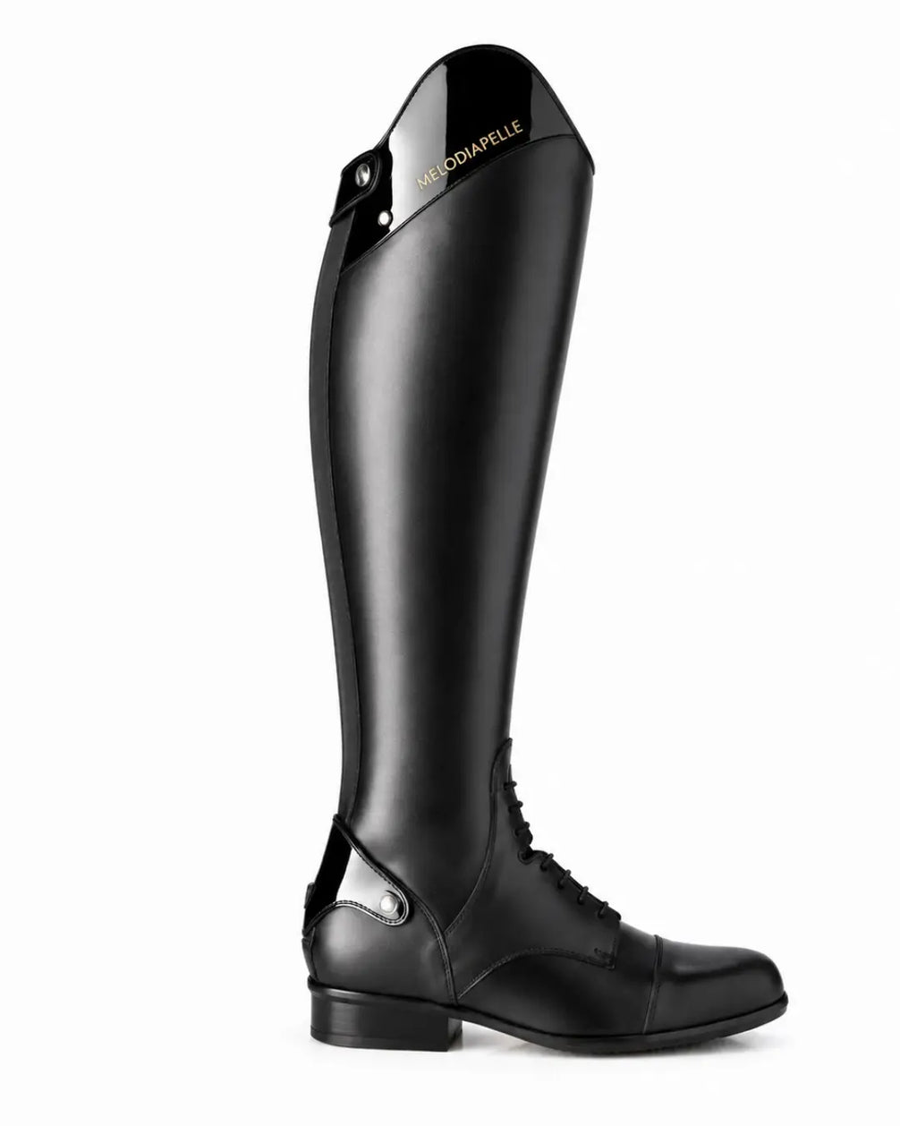 Verona Men's Patent-Top Polo & Horse Riding Boots – Black Leather Competition Boots