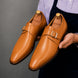 Modica Single Monk Cap-Toe Shoes for Men - Handmade Leather Formal Shoes