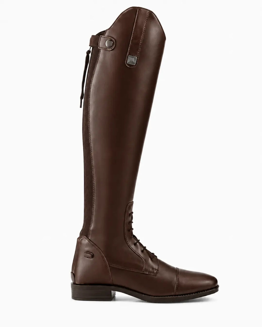 Toledo Men's Lace-Up Polo Riding Boots – Tall Black Leather Field Boots for Polo