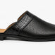 Molise Croc-Panel Perforated Mule for Men - Backless Open-Heel Leather Shoes