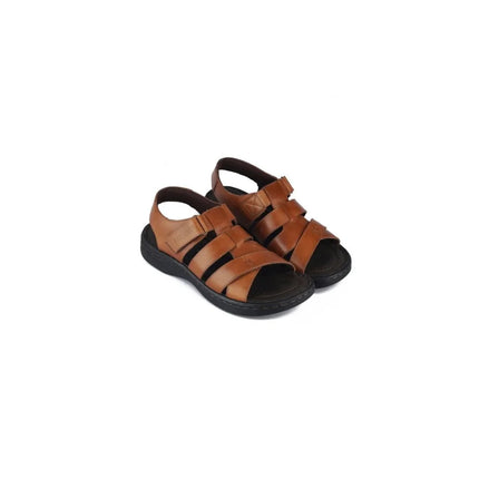 Milos Open-Toe Multi-Strap Sandal for Men - Back-Strap Leather Sandals