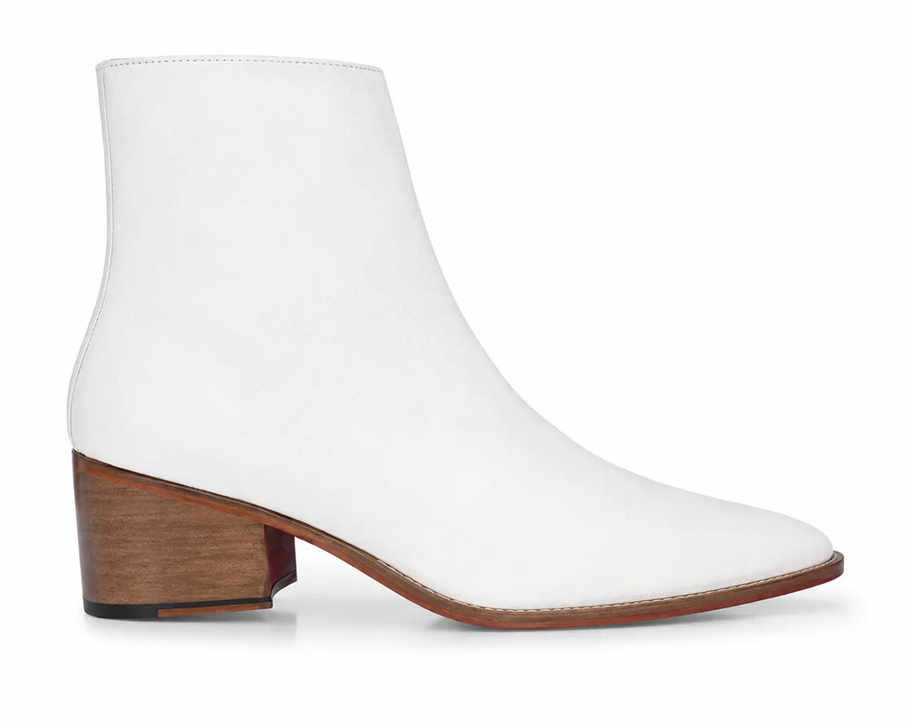 Malone Zip Ankle Boot for Men - Goodyear Welted Leather Boots with Block Heel
