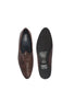 Murud Embossed Leather Mojari for Men - Tonal-Pattern Leather Mojari