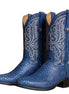 Mineola Python-Embossed Stitched Cowboy Boot for Men - Exotic-Look Cowboy Boots