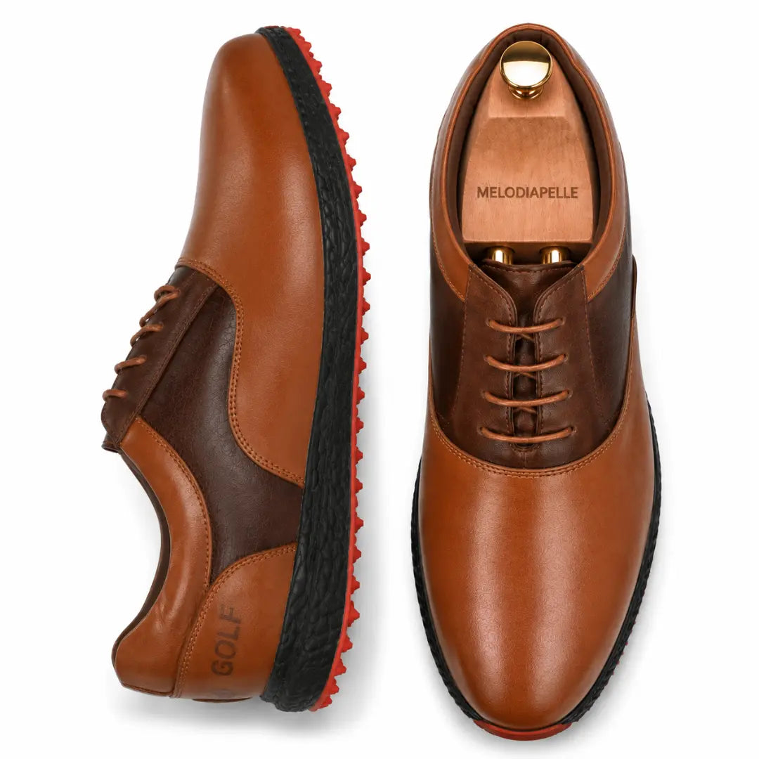 Motif Leather Golf Shoe for Men - Waterproof Spikeless Golf Shoes
