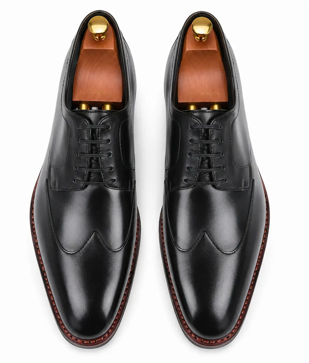 Matador Austerity Wingtip Derby for Men - Goodyear Welted Leather Formal Shoes
