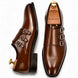 Montecito Double Monk Strap Shoes for Men - Goodyear Welted Full-Grain Leather