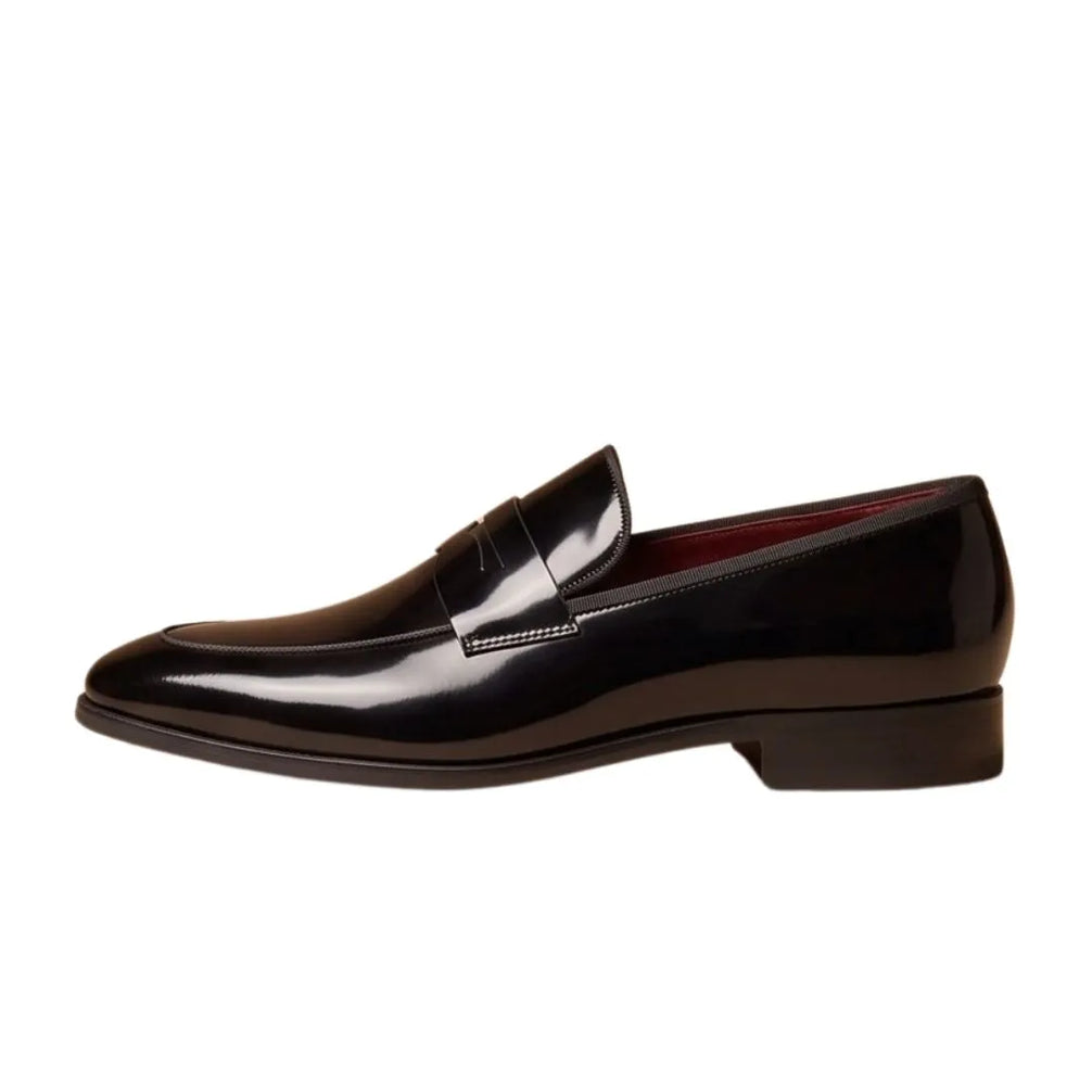 Mezzolombardo Patent Penny Penny Loafer for Men - Glossy Penny Loafers
