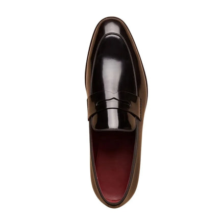 Mezzolombardo Patent Penny Penny Loafer for Men - Glossy Penny Loafers