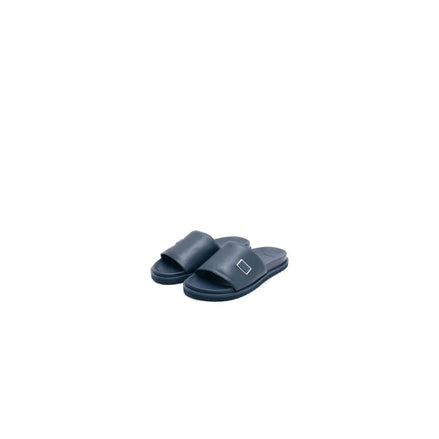 Mondragone Mini Plaque Slide for Men - Leather Slides