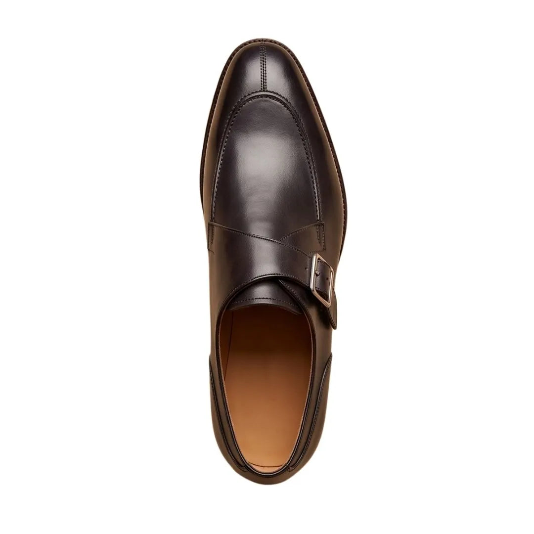 Mori Medallion Monk Single Monk for Men - Monk Strap Shoes