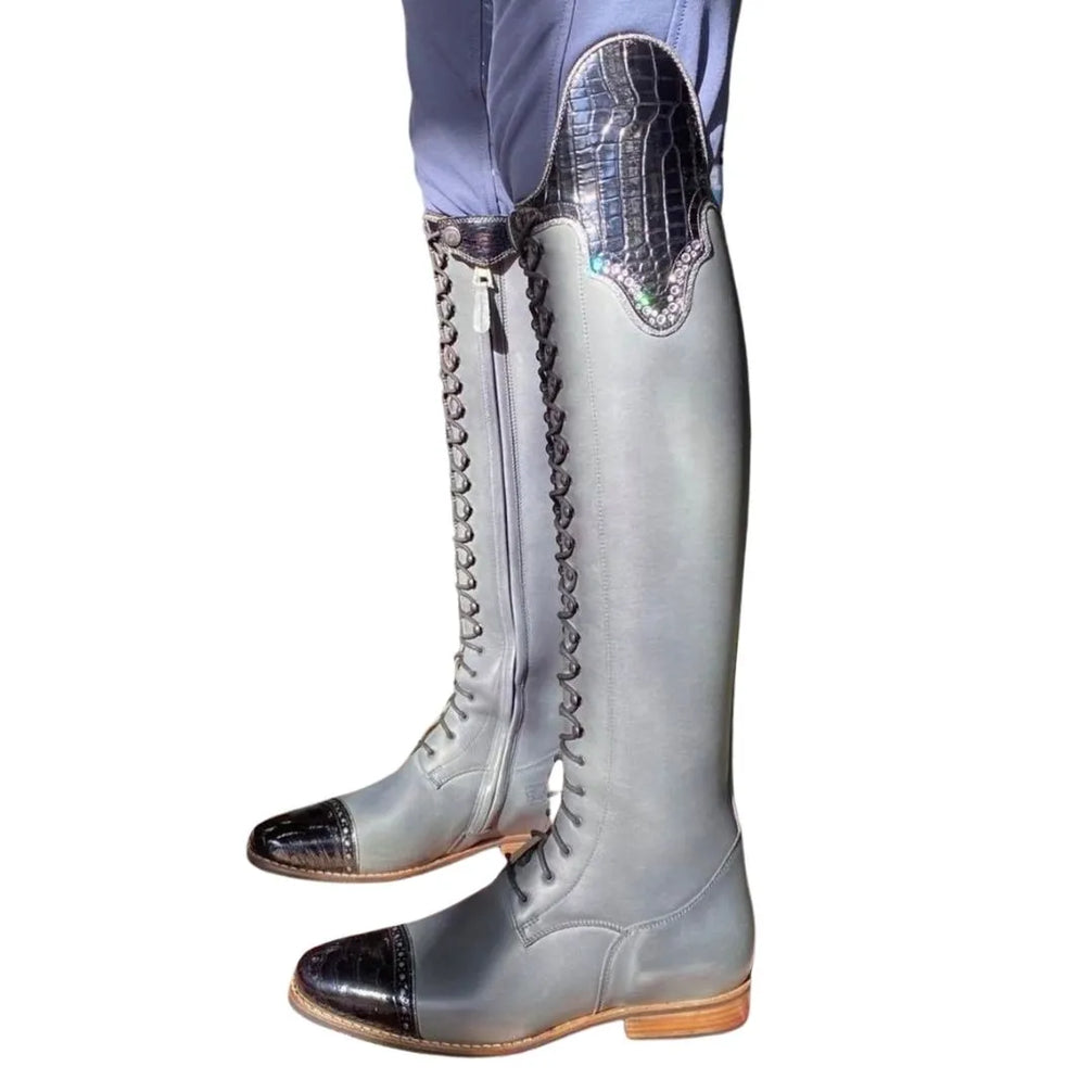 Maguilla Croc-Top Field Field Riding Boot for Men - Lace-Front Riding Boots