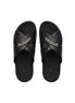 Mongiove Chain Cross Slide for Men - Chain-Detail Leather Slides