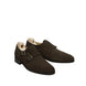 Meaux Suede Cap-Toe Double Monk Strap for Men - Soft Suede Dress Shoes