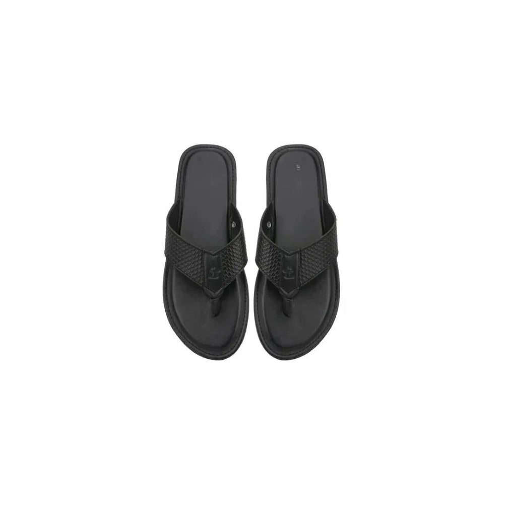 Marzocca Embossed Thong Flip-Flop for Men - Textured Leather Flip-Flops