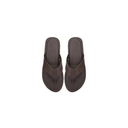 Maronti Stitched Thong Flip-Flop for Men - Leather Flip-Flops
