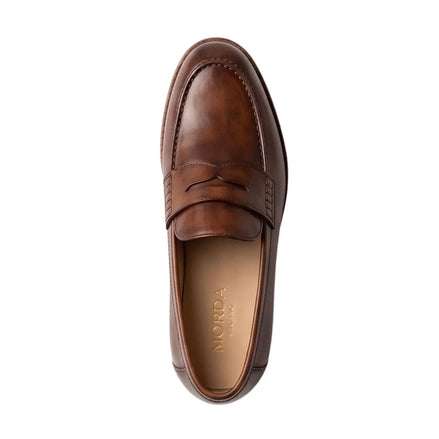 Macello Burnished Penny Penny Loafer for Men - Classic Penny Loafers