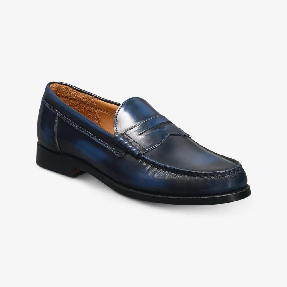 Margno Patina Beefroll Penny Loafer for Men - Hand-Dyed Penny Loafers