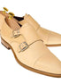 Murcia Matte Cap-Toe Double Monk Strap for Men - Summer Wedding Leather Shoes
