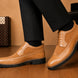 Mosaic Leather & Suede Wingtip Derby for Men - Goodyear Welted Lug-Sole Shoes