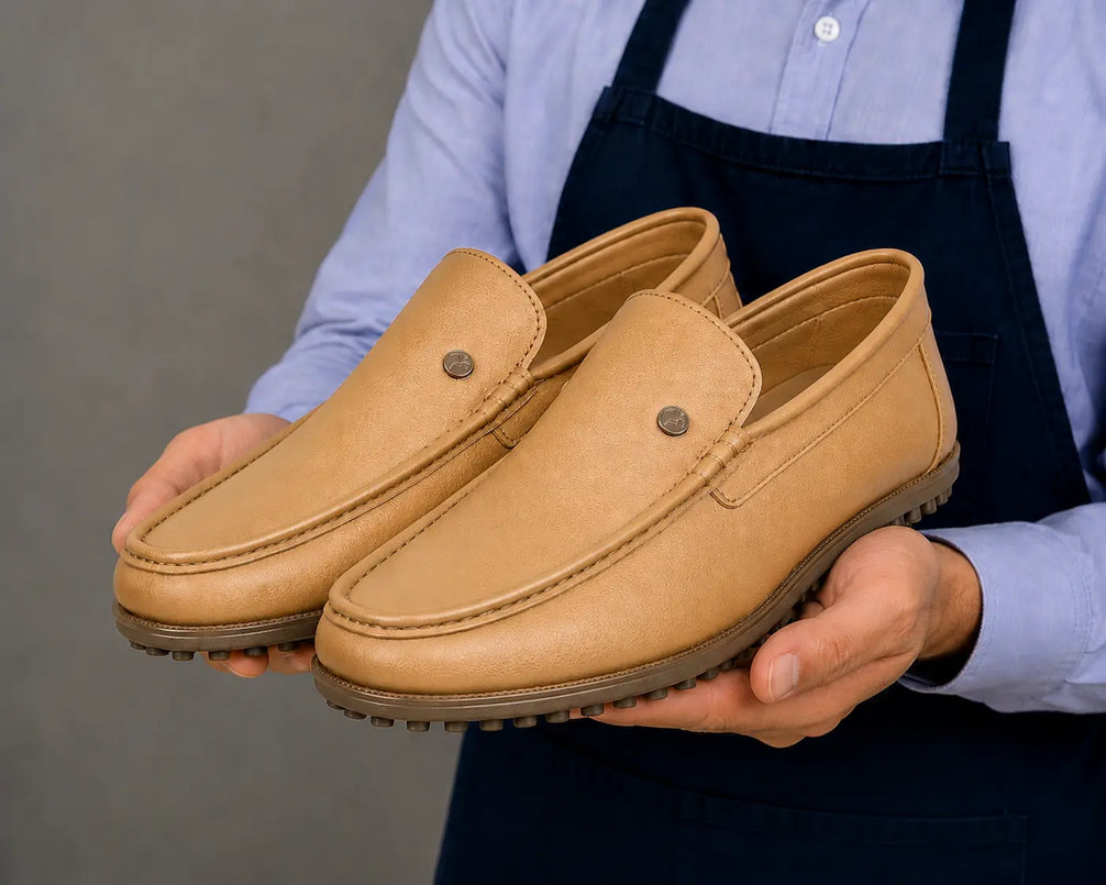 Montoya Driving Loafer for Men - Handmade Leather Moccasin Slip-On Shoes