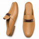 Mirepoix Web-Stripe Grained Mule for Men - Backless Block-Heel Shoes