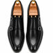 Mortimer Apron-Toe Double Monk Strap for Men - Burnished Leather Shoes