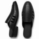 Melfi Croc-Embossed Slit-Vamp Mule for Men - Backless Block-Heel Shoes
