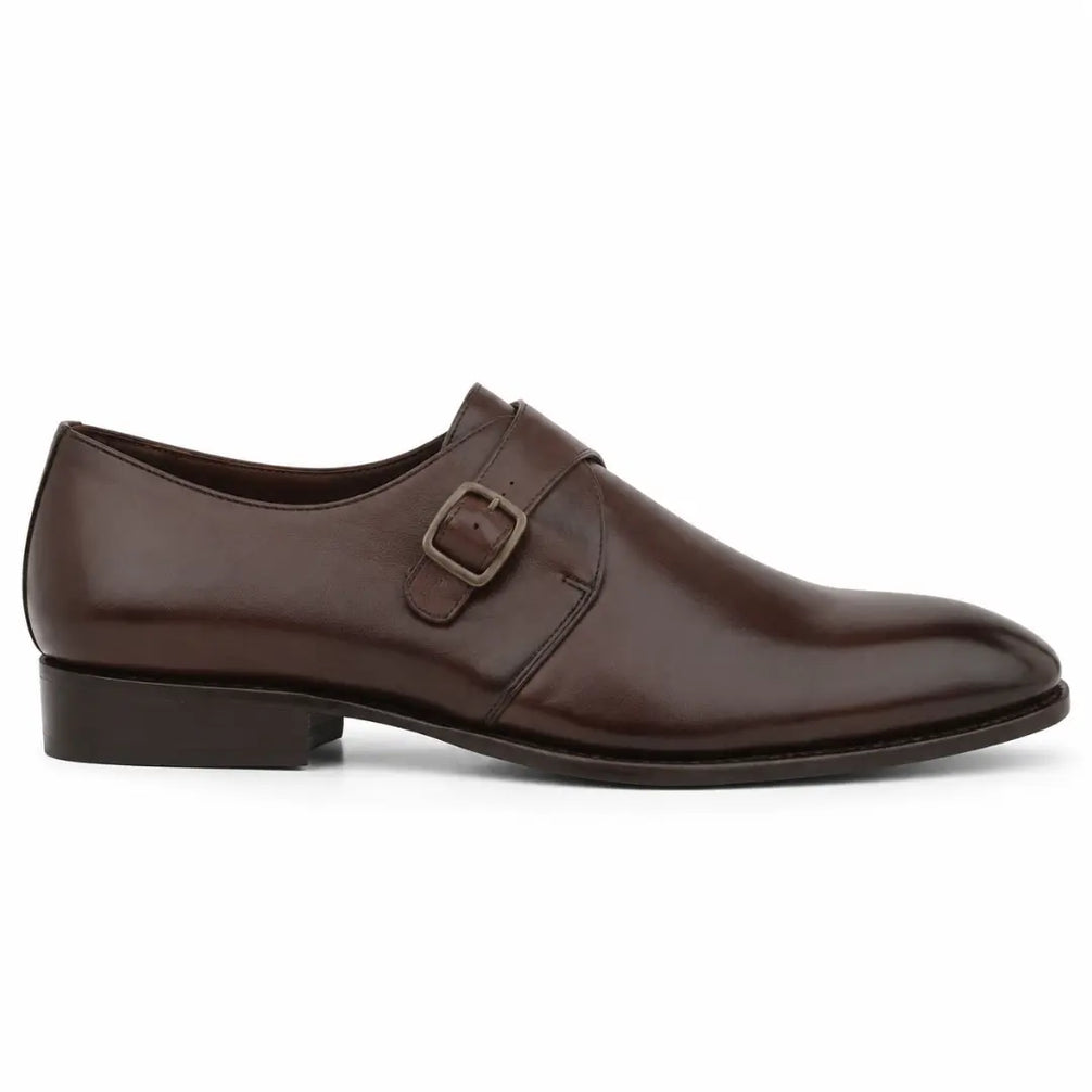 Madrid Single Monk Strap for Men - Goodyear Welted Full-Grain Leather Shoes