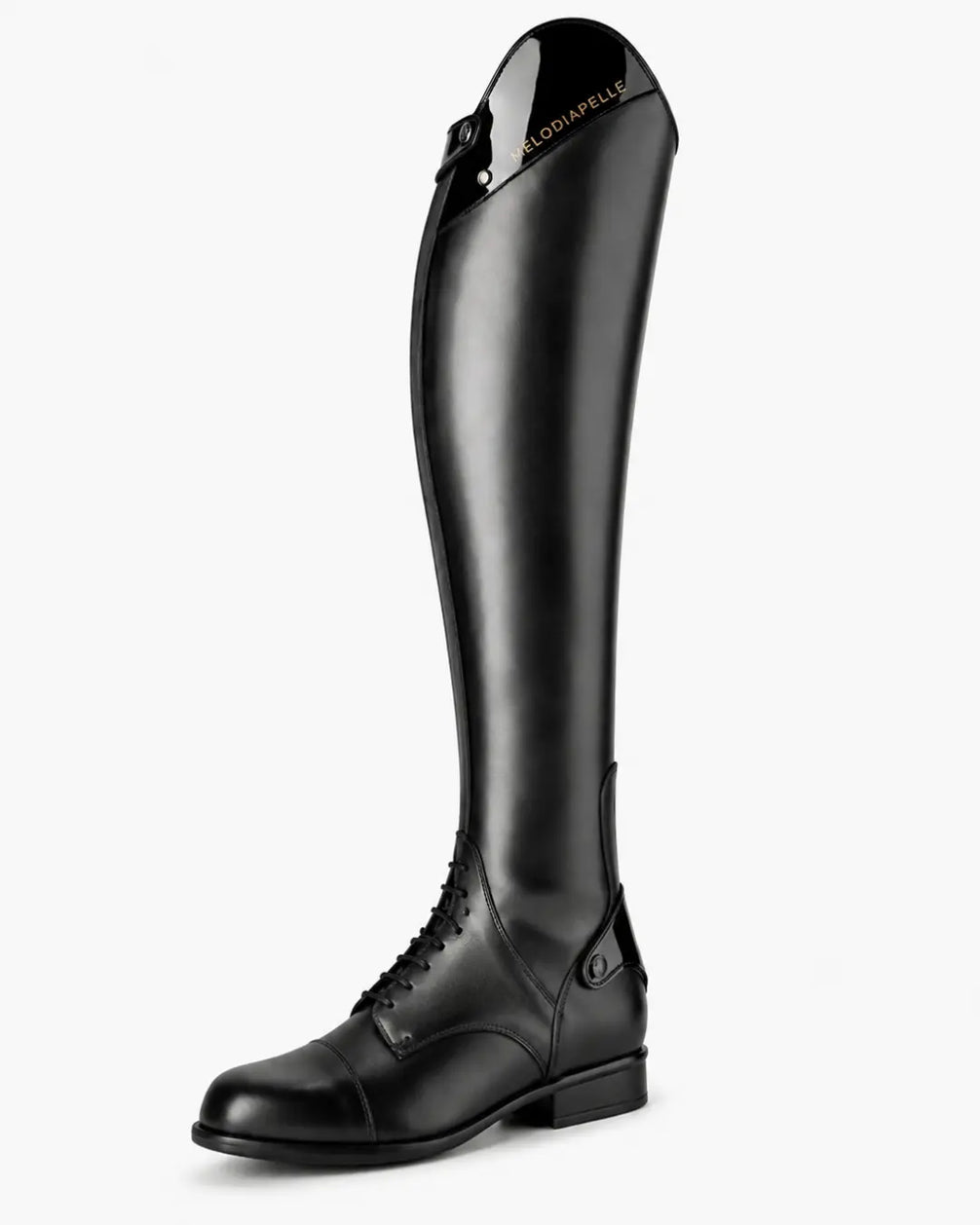 Verona Men's Patent-Top Polo & Horse Riding Boots – Black Leather Competition Boots