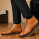 Munster Cap-Toe Work Boot for Men - Heavy Lug-Sole Leather Boots