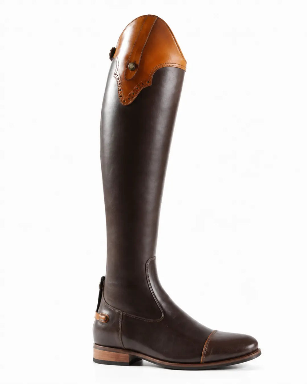Córdoba Men's Two-Tone Polo & Horse Riding Boots – Brown & Tan Spanish-Top Leather Boots