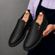 Moscow Opera Slip-On for Men - Nubuck Crepe-Sole Laceless Shoes