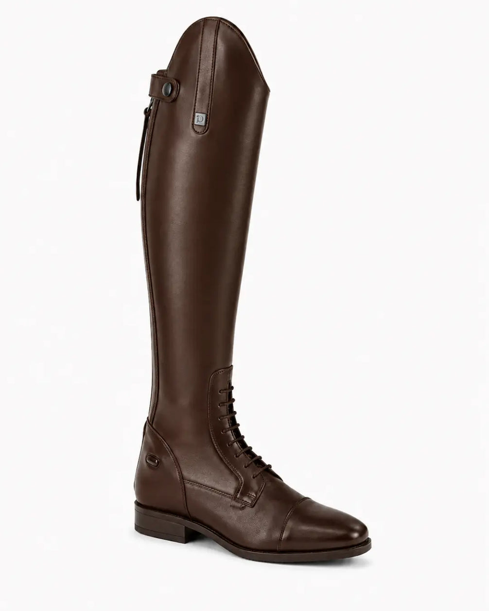 Toledo Men's Lace-Up Polo Riding Boots – Tall Black Leather Field Boots for Polo