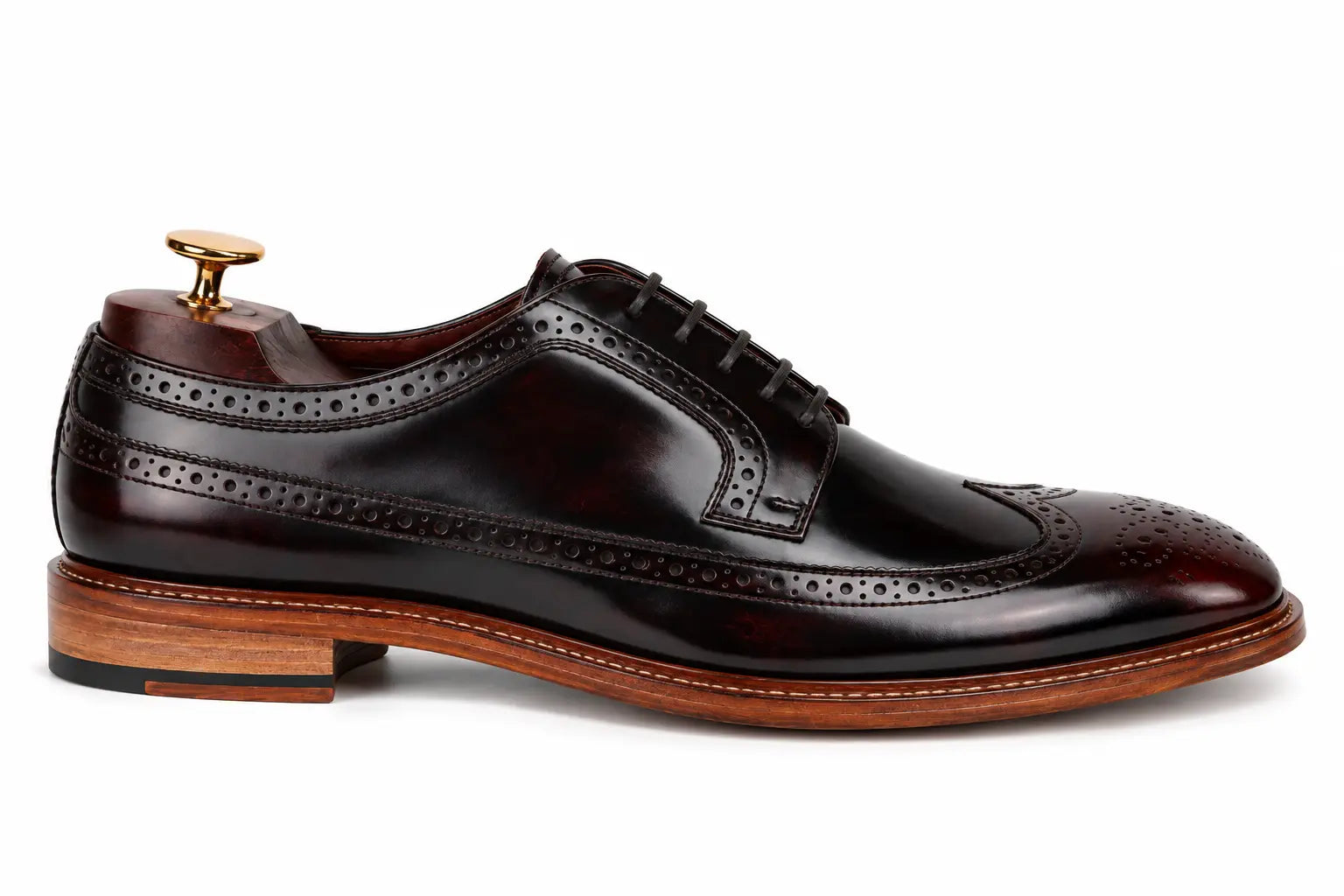 Morano Wingtip Brogue Derby for Men - Goodyear Welted Full-Grain Leather Shoes