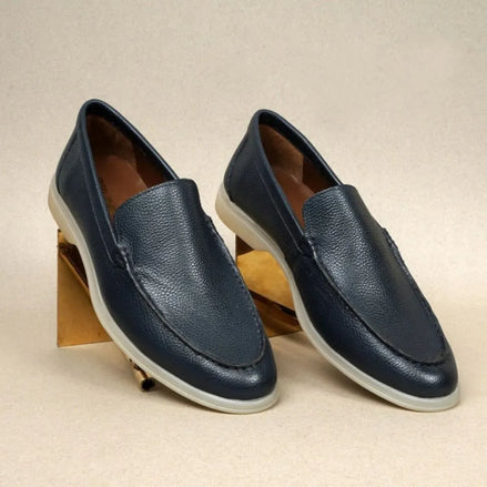 Melilli Pebble Venetian Loafer for Men - Leather Slip-On Loafers