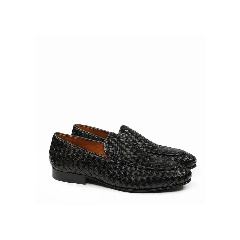 Monda Woven Venetian Slip-On Loafer for Men - Hand-Woven Slip-Ons
