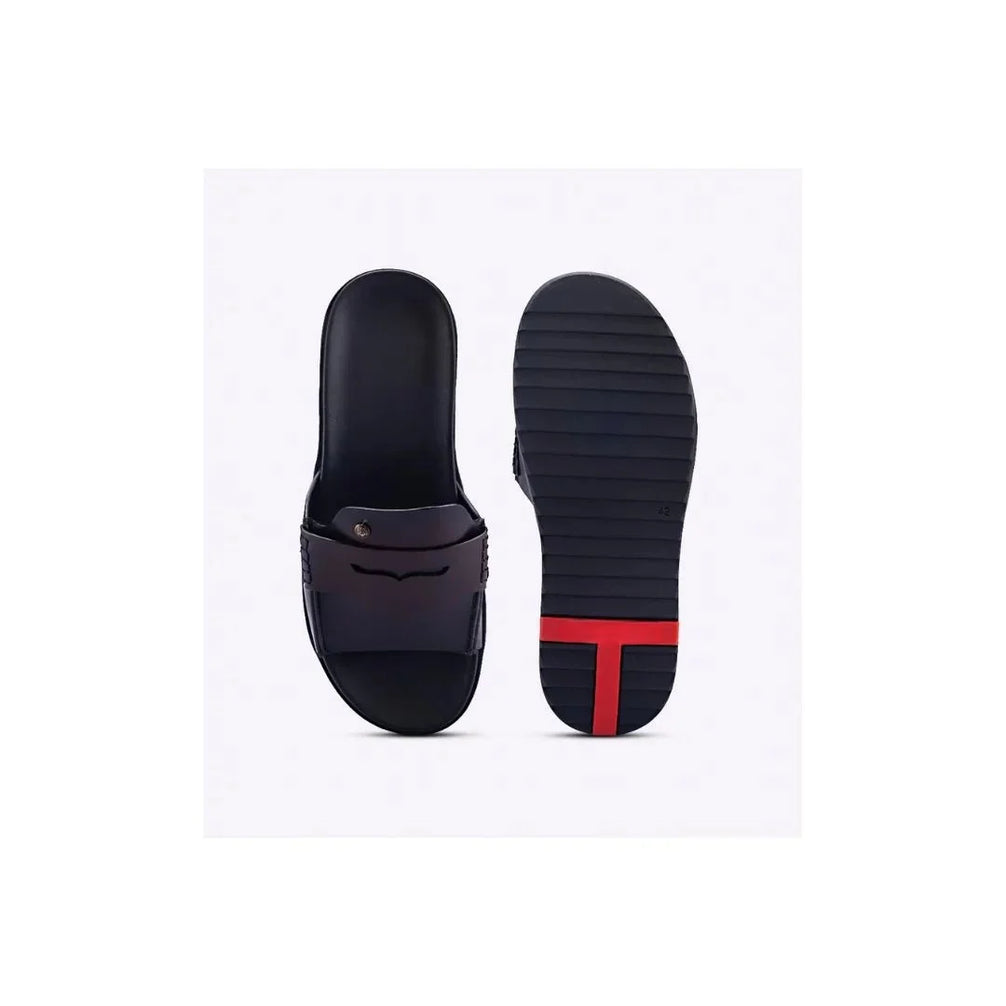 Mesimeri Penny-Band Slide for Men - Loafer-Inspired Leather Slides