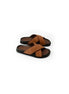 Moraitika Suede Cross Slide for Men - Suede Cross-Strap Slides