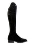 Masueco Suede Crystal-Back Dress Riding Boot for Men - Suede Riding Boots