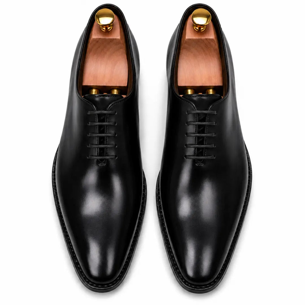 Meta Tonal Wholecut Oxford for Men - Goodyear Welted Seamless Leather Shoes