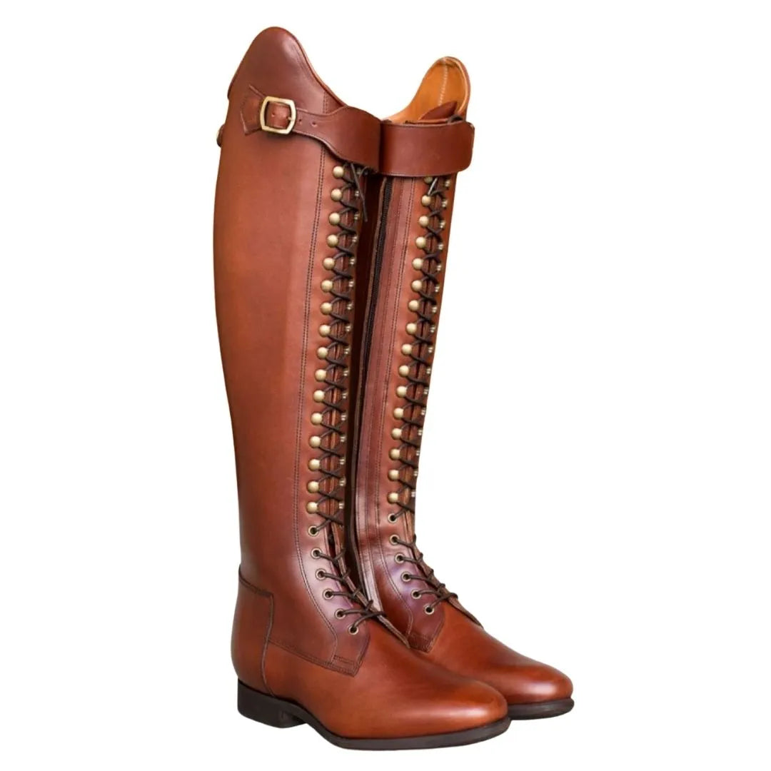 Mieza Strap-Top Field Field Riding Boot for Men - Lace-Front Riding Boots